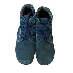 Propet blue leather booties ankle boots size 9